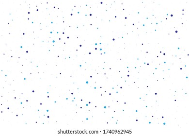 Blue Confetti Background. Cobalt Round Background. Azure Falling Wedding. Indigo Glitter Random. Navy Bubble Circle. Texture Explosion. Birthday Xmas. Carnival Creative.