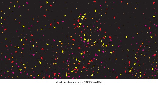 Blue Confetti Background. Indigo Anniversary Bright. Green Carnival Wallpaper. Festive Paper. Red Vector Event. Decoration Decor. Party Graphic. Falling Decor.