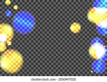 Blue Confetti Background Transparent Vector. Flare Stardust Texture. Explosion Design. Pink Spot Noise Template. Purple Overlay.
