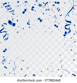 Blue Confetti Celebration