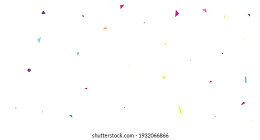 Blue Confetti Celebration. Indigo Anniversary Element. Red Carnival Holiday. Festive Graphic. Green Vector Paper. Decoration Decor. Party Card. Falling Wedding.