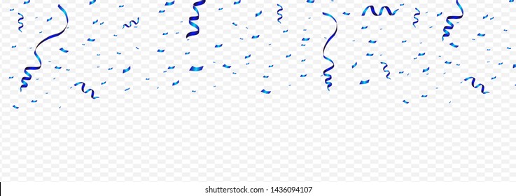 Blue Confetti Isolated Vector Illustration Stock Vector (Royalty Free ...