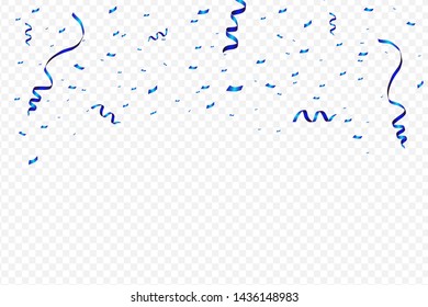 Blue Confetti Isolated Vector Illustration Stock Vector (Royalty Free ...