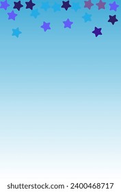 Blaue Konstellation, Vektorblau, gelber Hintergrund. Dunkle Sterne Abstrakte Tapete. Nachthimmel Bridal Banner. Glitter Holiday Design.