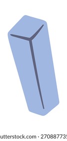 Juguete constructivo azul de los niños del bloque