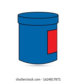 blue container with lid for the kitchen