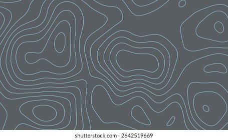 Linhas de Contorno Azul no Plano de Fundo Escuro