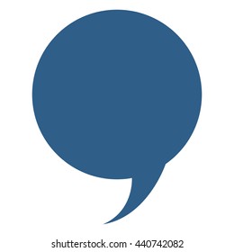 blue conversation bubble