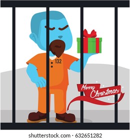 blue convict got a christmas present