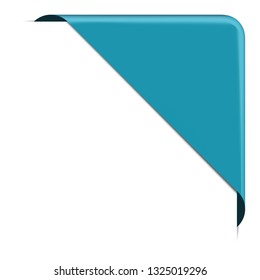 blue corner banner