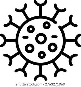 Blue Corona Virus illustration showcasing circular patterns and blue hues complemented by yellow accents, isolated on a white backdrop, conveying a medical vibe.
