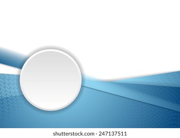 Blue corporate background with circle. Vector design - Powered by Shutterstock - Get 15% off with code: PIKWIZARD15
