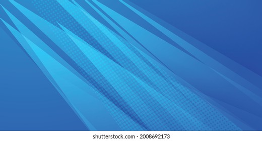 Blue corporate background with overlap shiny light blue element. Vector illustration for cover, banner, poster, business card background