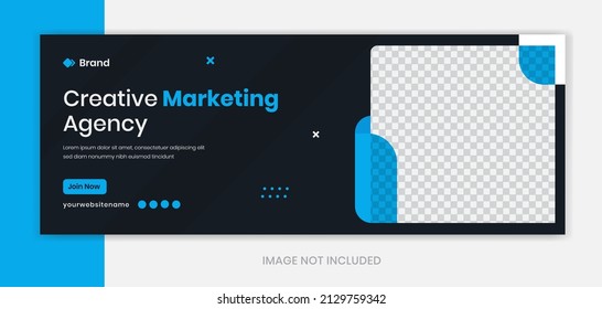 Diseño de banners corporativos azules, vectores de formas modernas