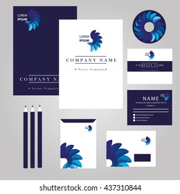blue corporate identity