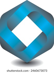 Blue Corporate LOGO Design simple vector illustrator