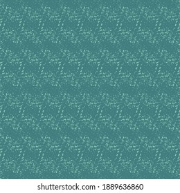 Blauer Baumwollstoff, mit einem geometrischen Muster, das sich aus dem Schnittpunkt der schrägen Streifen ergibt, mit einigen horizontalen Streifen. Handtuchstruktur.