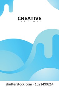 Blue cover for banner background