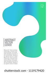 Blue Cover design template. Notebook creative layout. Backdrop for corporate annual report, poster, magazine first page. Minimal leaflet, business flyer. Promotion concept card. A4 geometric cover
