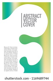 Blue cover design template. Notebook creative layout. Background for corporate annual report, poster, magazine first page. Minimal leaflet, business flyer. Promotion concept card. Flat geometric cover