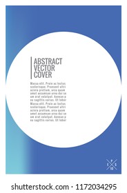 Blue cover design template. Notebook creative layout. Background for corporate annual report, poster, magazine first page. Minimal leaflet, business flyer. Promotion concept card. Flat geometric cover