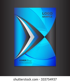 blue Cover design vector illustration