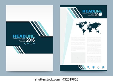 Blue Cover Layout Design Template A4 size design,   Vector illustration. Business data report, annual, presentation, web page, brochure, leaflet, flyer, poster and advertising.