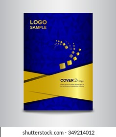 blue Cover template, cover design, brochure design, Abstract background, report cover