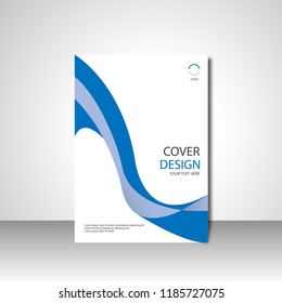 Blue cover template.modern flyer design.vector brochure