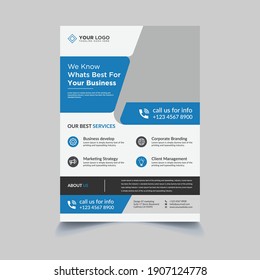 Blue Creative Corporate Marketing Business Flyer