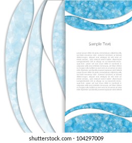 Blue creative modern vector web design with circle speing pattern