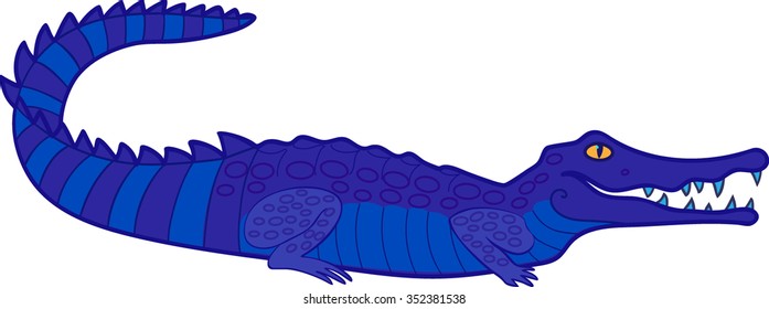 blue crocodile