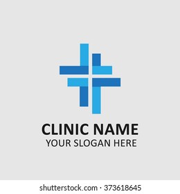 Blue Cross Plus Medical Logo Icon Design Template Elements. Clinic Logo. Medical Logo. Hospital Logo. Healthcare Corporate Identity. Vector Logo Illustration