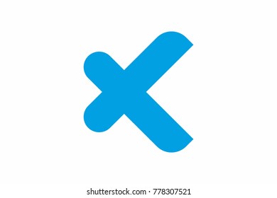 blue cross web design element sign symbol vector