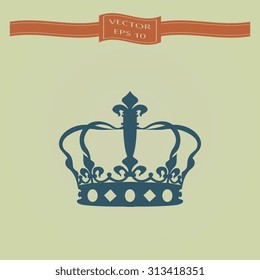 Blue Crown icon 