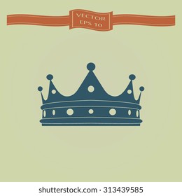 Blue Crown icon 