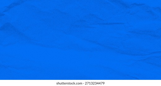 Padrão de papel amassado azul com pó granulado, ruído de meio-tom pontilhado, tom de papelão envelhecido texturizado, fundo de folha vintage em negrito.