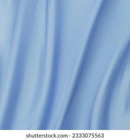 Fondo de textura de tela azul rugoso o ondulado. Ropa de lino abstracta con olas suaves. Tela de lana gabardina. Hilados de Merino. Elegante y suave textura de tela de lujo. Concepto de banner o publicidad.