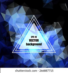 Blue crystal abstract pattern. Business Design Templates