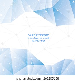 Blue crystal abstract pattern. Business Design Templates