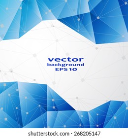 Blue crystal abstract pattern. Business Design Templates