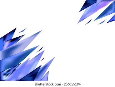 blue crystal backgrounds. Vector illustration