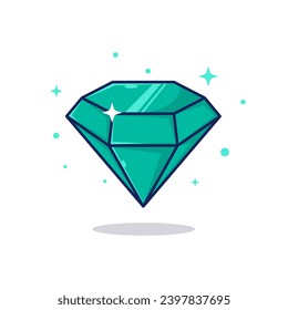 Diseño de ilustración de vector de cristal azul