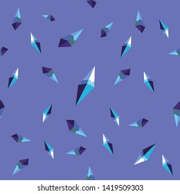 Blue crystal luxury elegance pattern vector