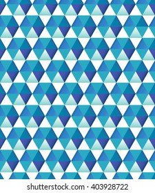 Blue Crystals texture. Hexagonal Sapphire gems. Blue and White abstract. Unusual Ice Cubes.