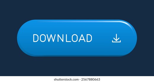 Blue CTA button with refelction: Download.
