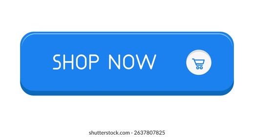 Blue CTA button with text: Shop now.