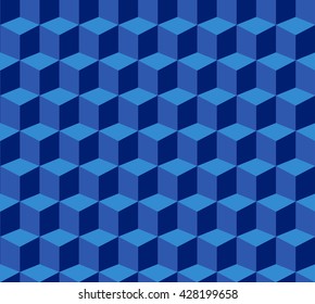 blue cube pattern