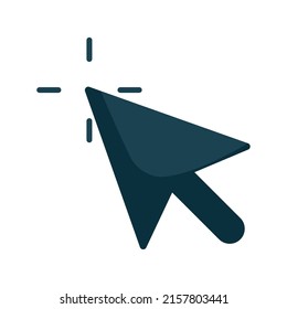 blue cursor design with loading symbol