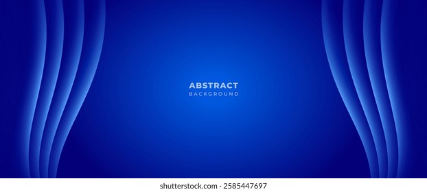 blue curtain stage theatre background.wave line. abstrack background. vector design